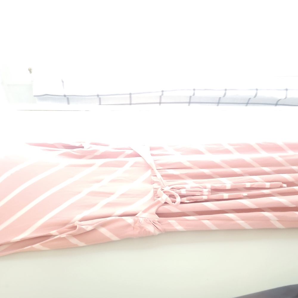 Striped Pink Bedding Set